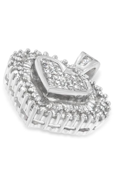 1 cttw Multi Cut 1 cttw Diamond Heart Necklace